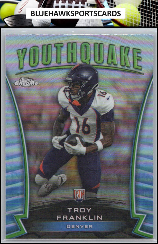2024 Topps Chrome #Y-22 Troy Franklin Youthquake Refractor