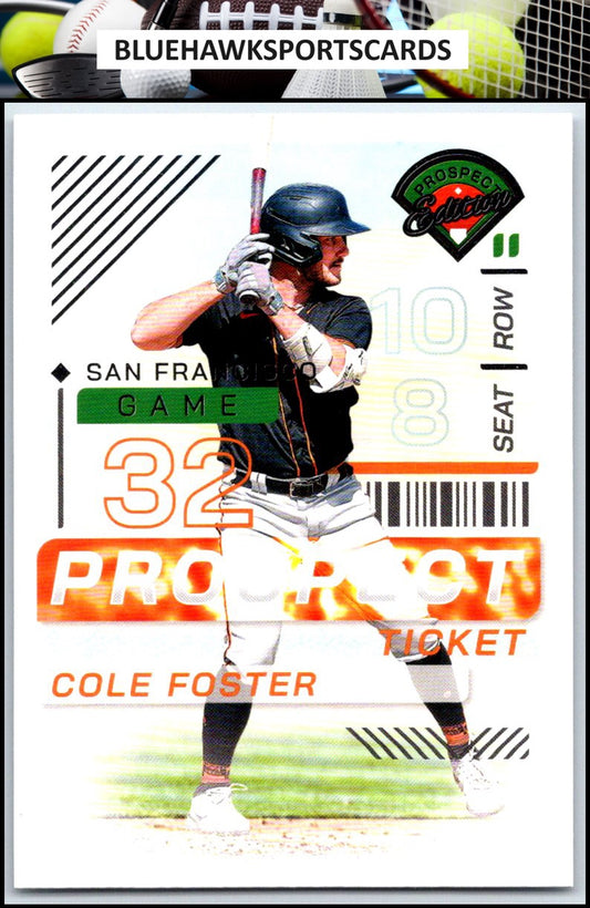 2024 Panini Prospect Edition #94 Cole Foster