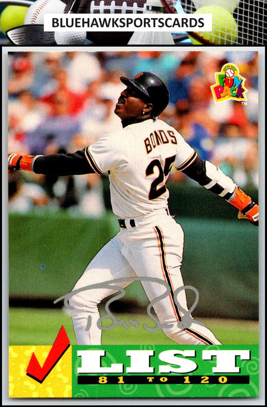 1994 Upper Deck Fun Pack #237 Checklist: 81-120