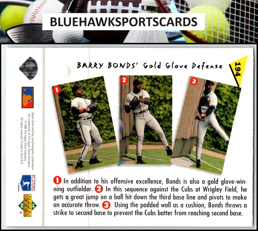 1994 Upper Deck Fun Pack #194 Barry Bonds