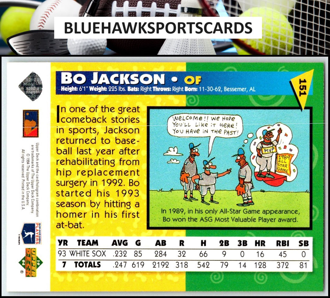1994 Upper Deck Fun Pack #151 Bo Jackson