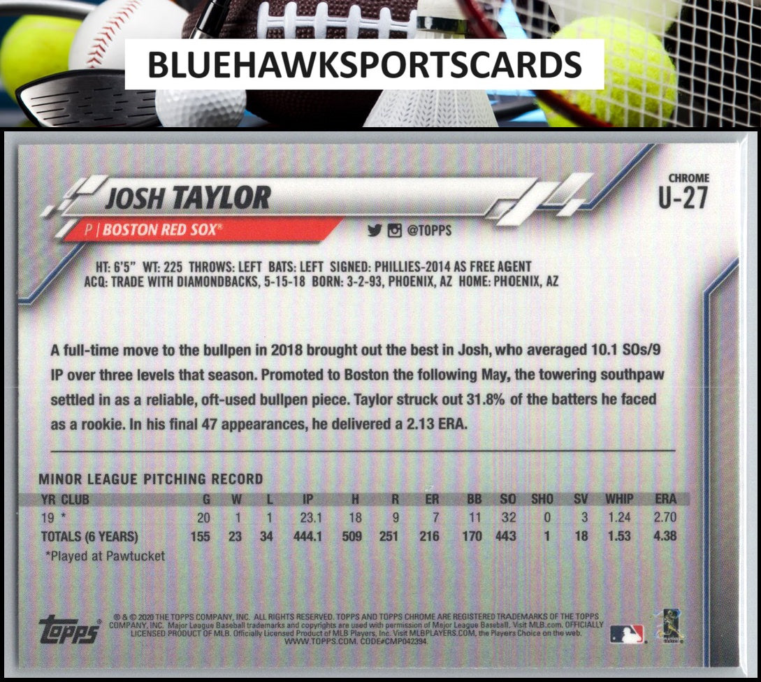 2020 Topps Chrome Update #U-27 Josh Taylor