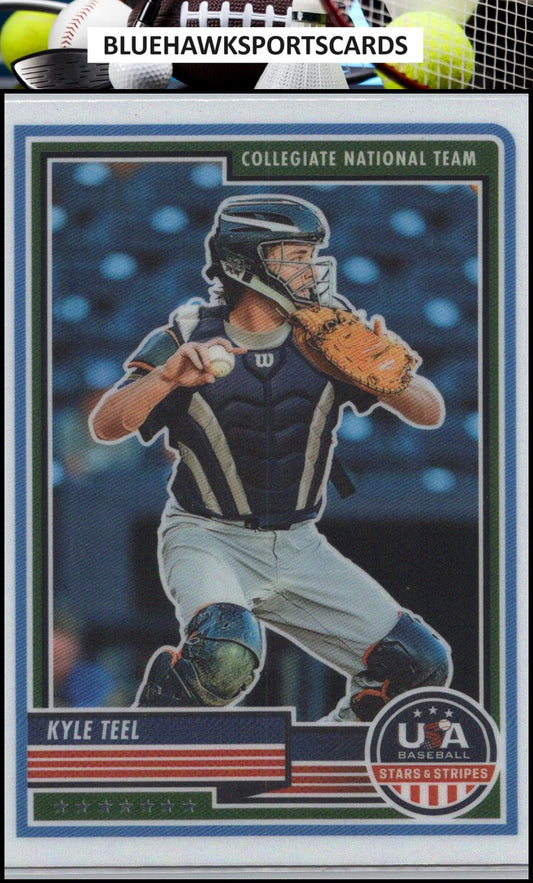 2023 Panini Stars & Stripes USA Baseball #82 Kyle Teel Silver