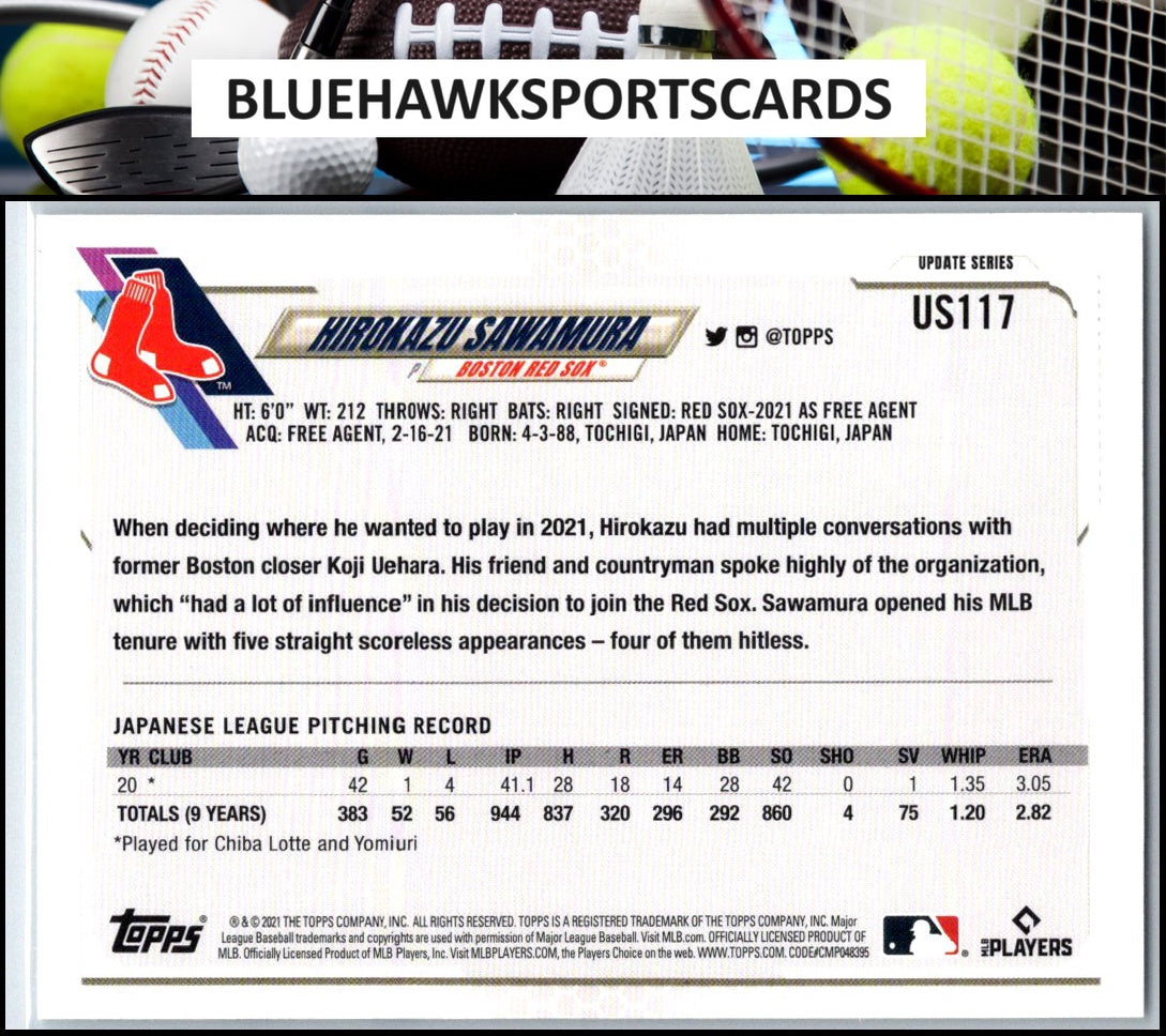2021 Topps UK Edition #13 Hirokazu Sawamura