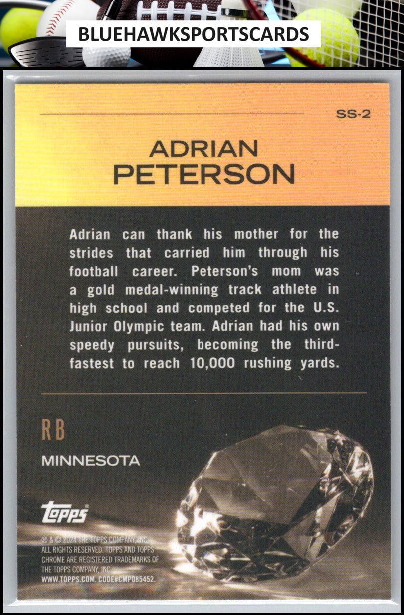 2024 Topps Chrome #SS-2 Adrian Peterson Sunday Swag