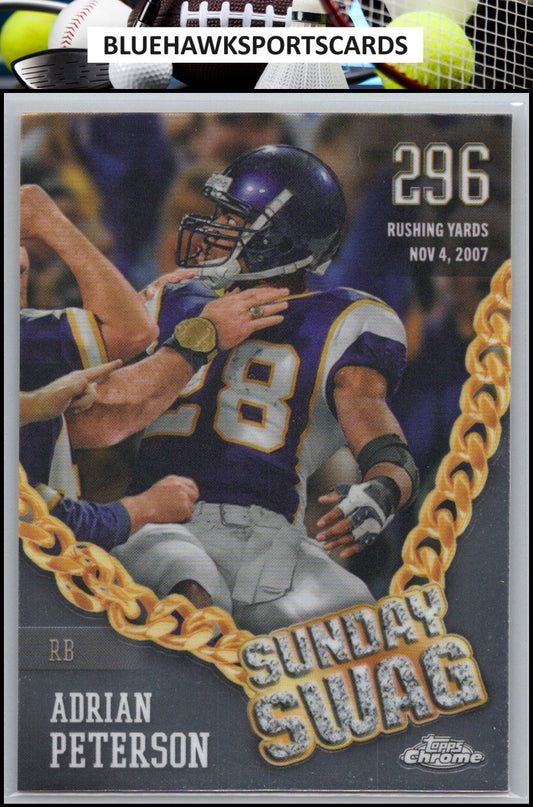 2024 Topps Chrome #SS-2 Adrian Peterson Sunday Swag