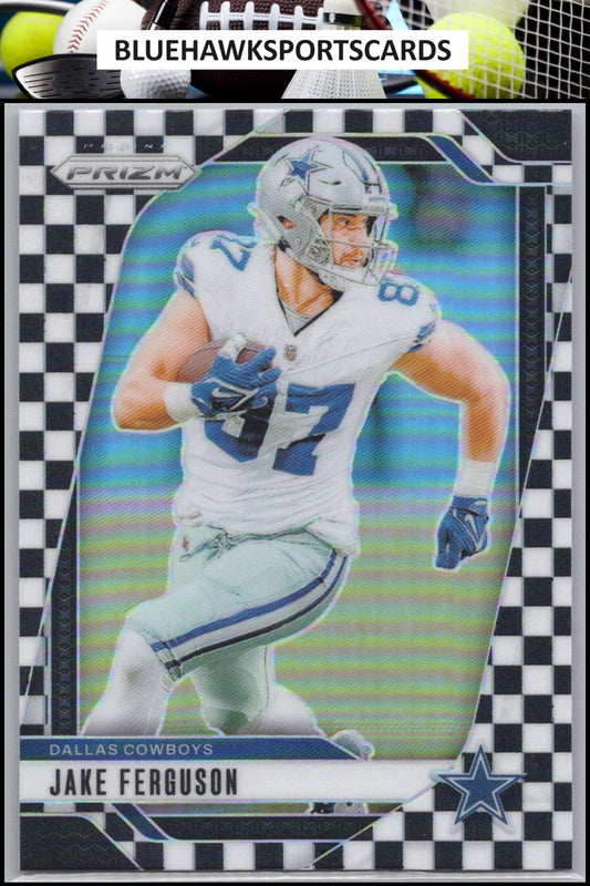 2024 Panini Prizm #76 Jake Ferguson Black and White Checker