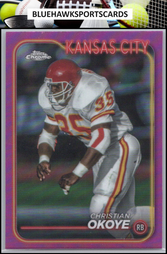 2024 Topps Chrome #96 Christian Okoye Refractor