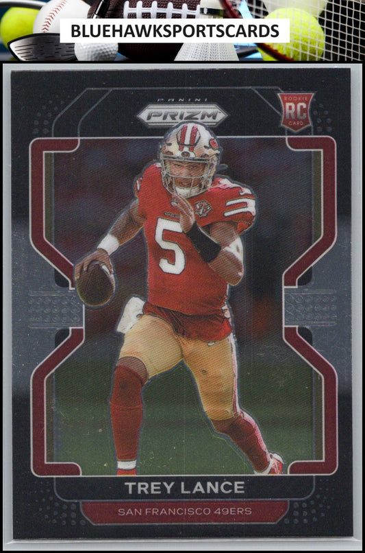 2021 Panini Chronicles #PB-4 Trey Lance Prizm Black