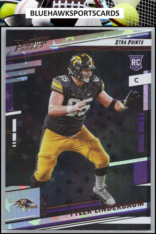 2022 Panini Prestige #366 Tyler Linderbaum Xtra Points Astral