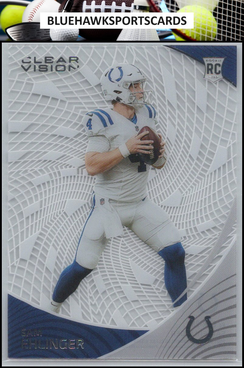 2021 Panini Chronicles #CVR-28 Sam Ehlinger Clear Vision Rookies