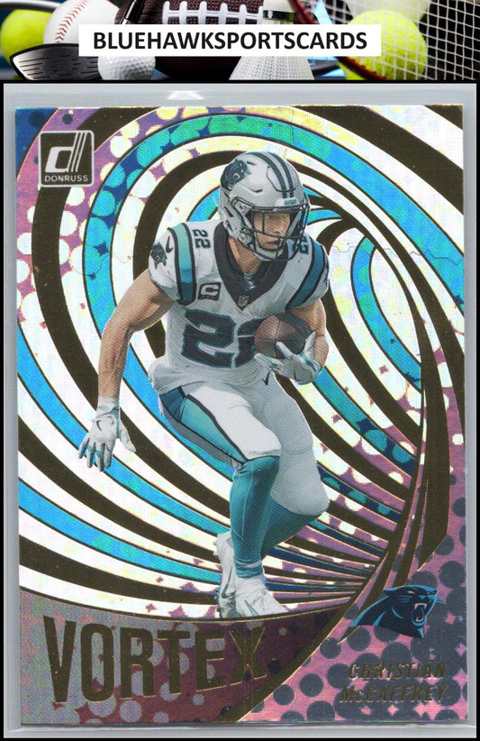 2022 Donruss #VTX-10 Christian McCaffrey Vortex