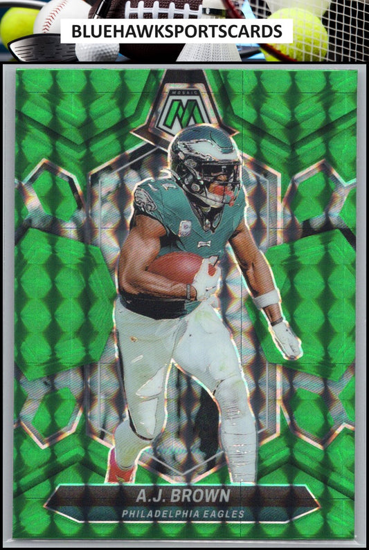 2024 Panini Mosaic #178 A.J. Brown Mosaic Green