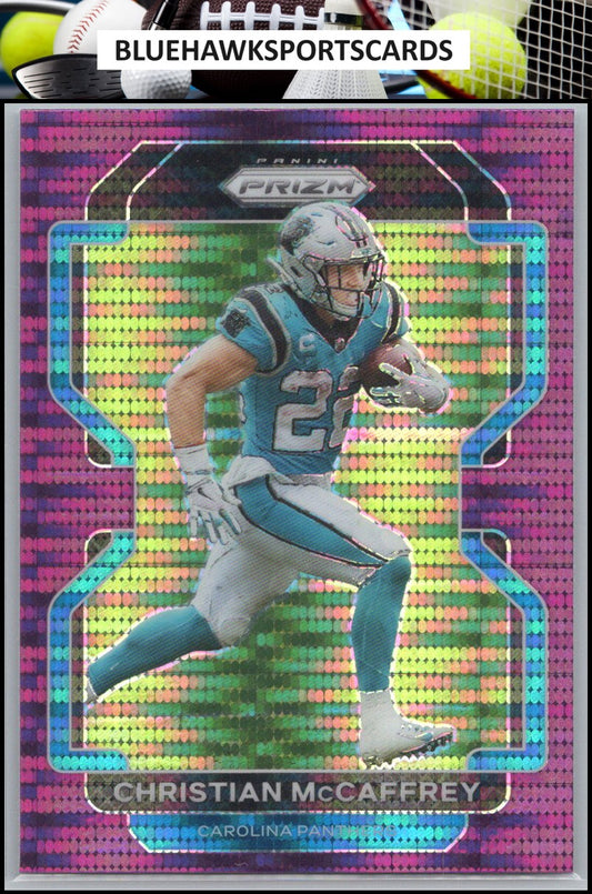 2021 Panini Prizm #315 Christian McCaffrey Pink