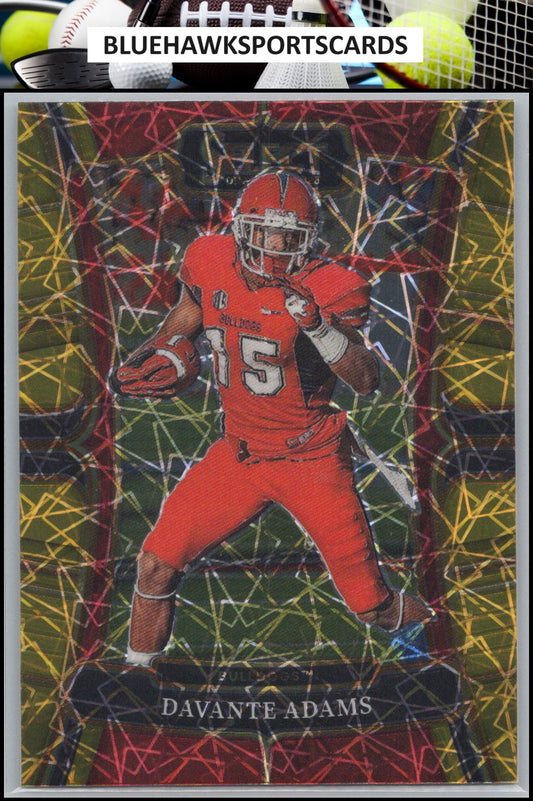 2023 Panini Select Draft Picks #53 Davante Adams Gold Lazer Prizm