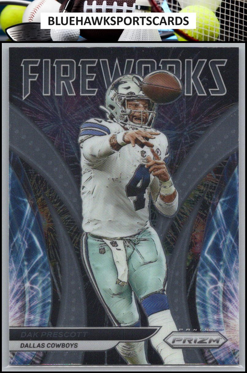 2021 Panini Prizm #F-17 Dak Prescott Fireworks