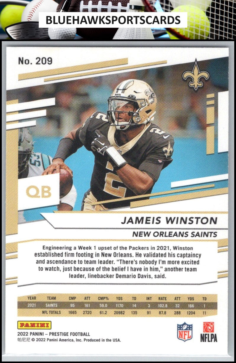 2022 Panini Prestige #209 Jameis Winston Xtra Points Astral