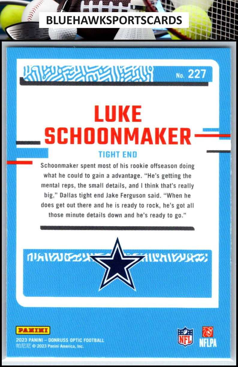 2023 Donruss Optic #227 Luke Schoonmaker