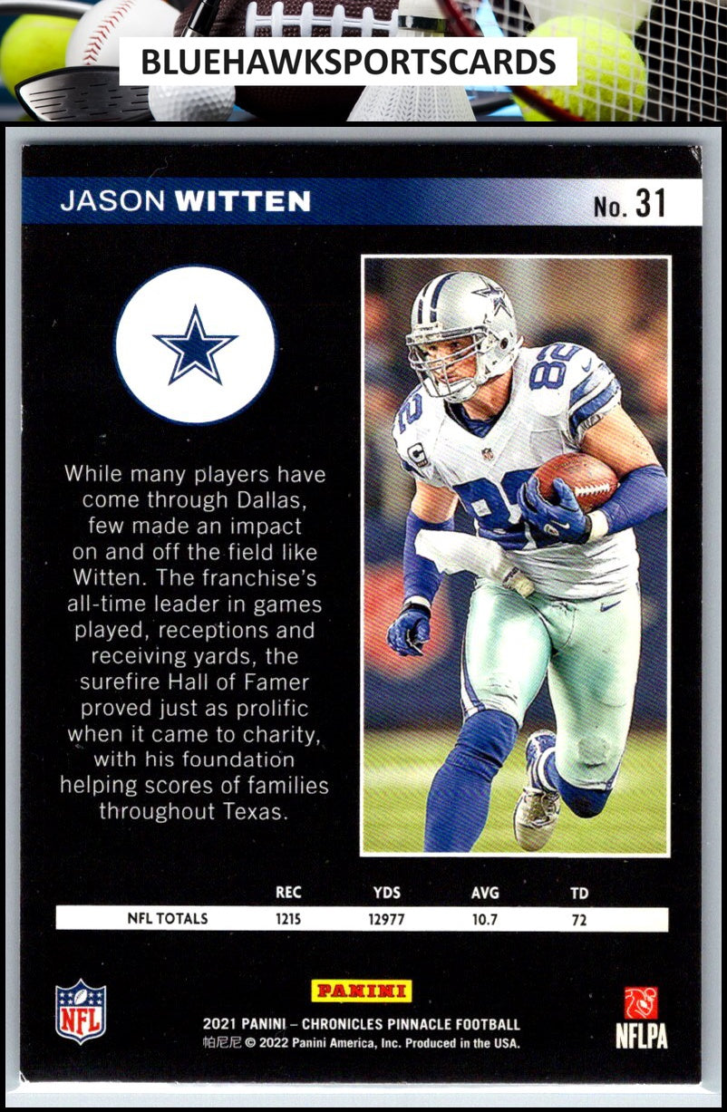 2021 Panini Chronicles #31 Jason Witten Pinnacle