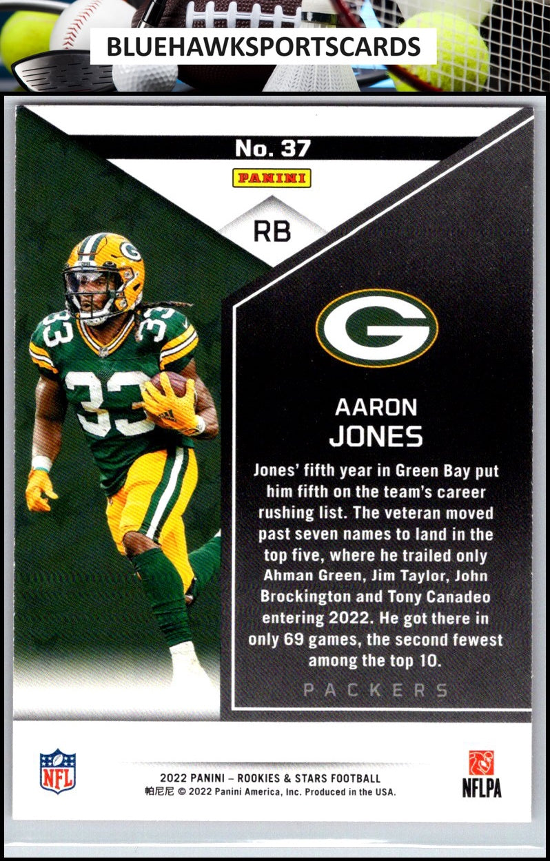 2022 Panini Rookies & Stars #37 Aaron Jones Red