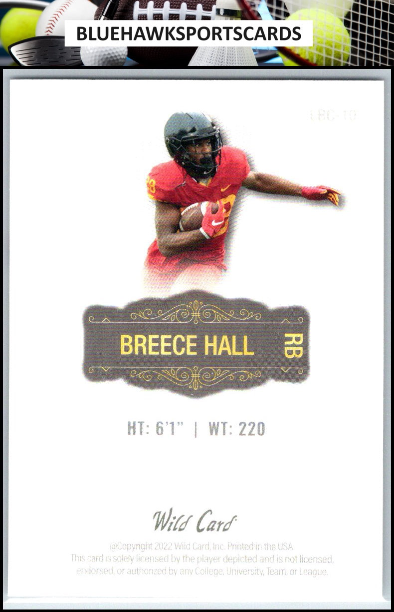 2021 Wild Card Matte White #LBC-10 Breece Hall Limited Base Set