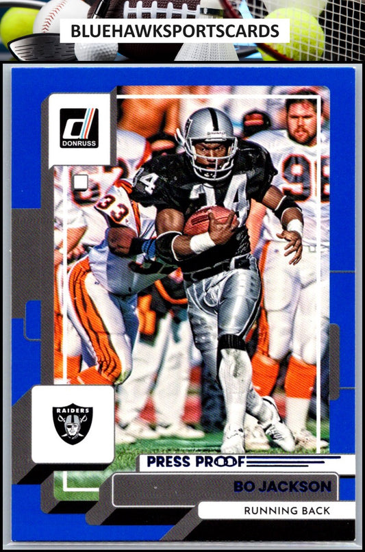2022 Donruss #289 Bo Jackson Blue Press Proof