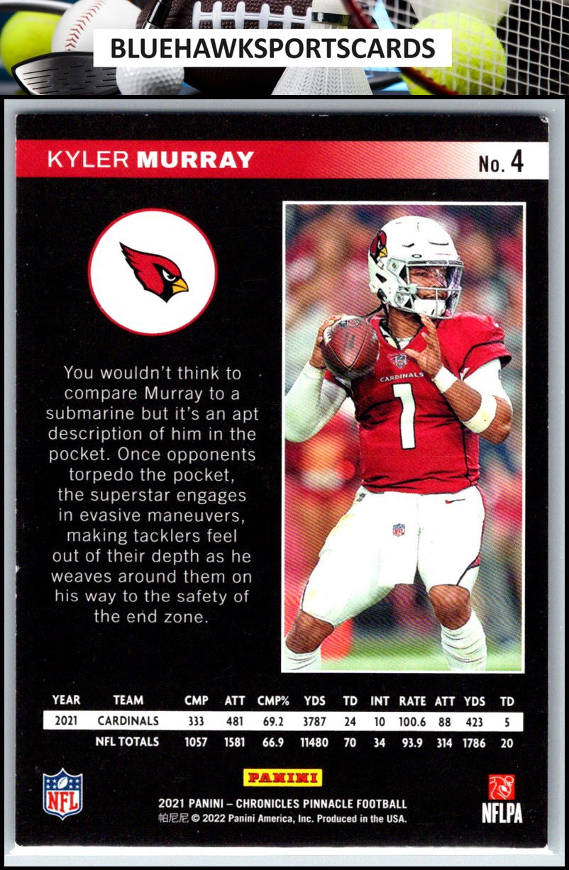 2021 Panini Chronicles #4 Kyler Murray Pinnacle