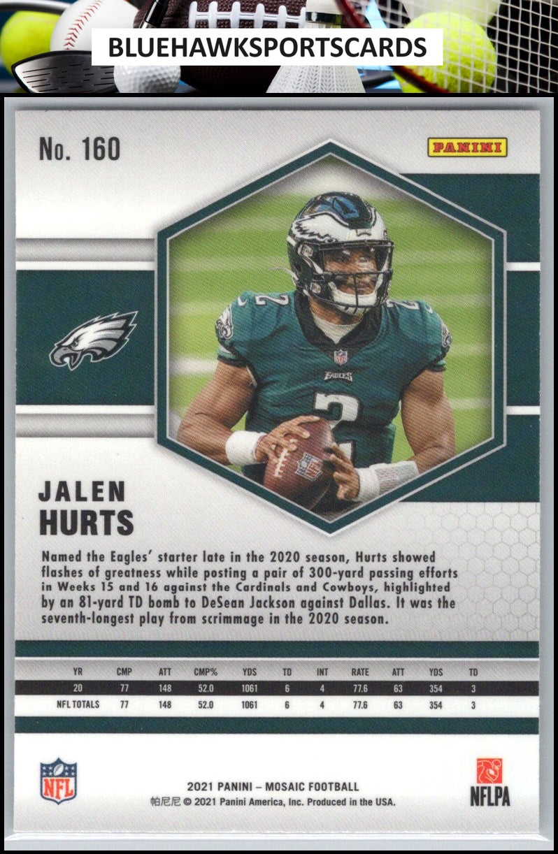2021 Panini Mosaic #160 Jalen Hurts