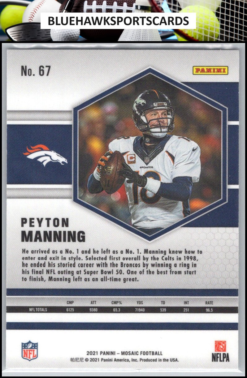 2021 Panini Mosaic #67 Peyton Manning