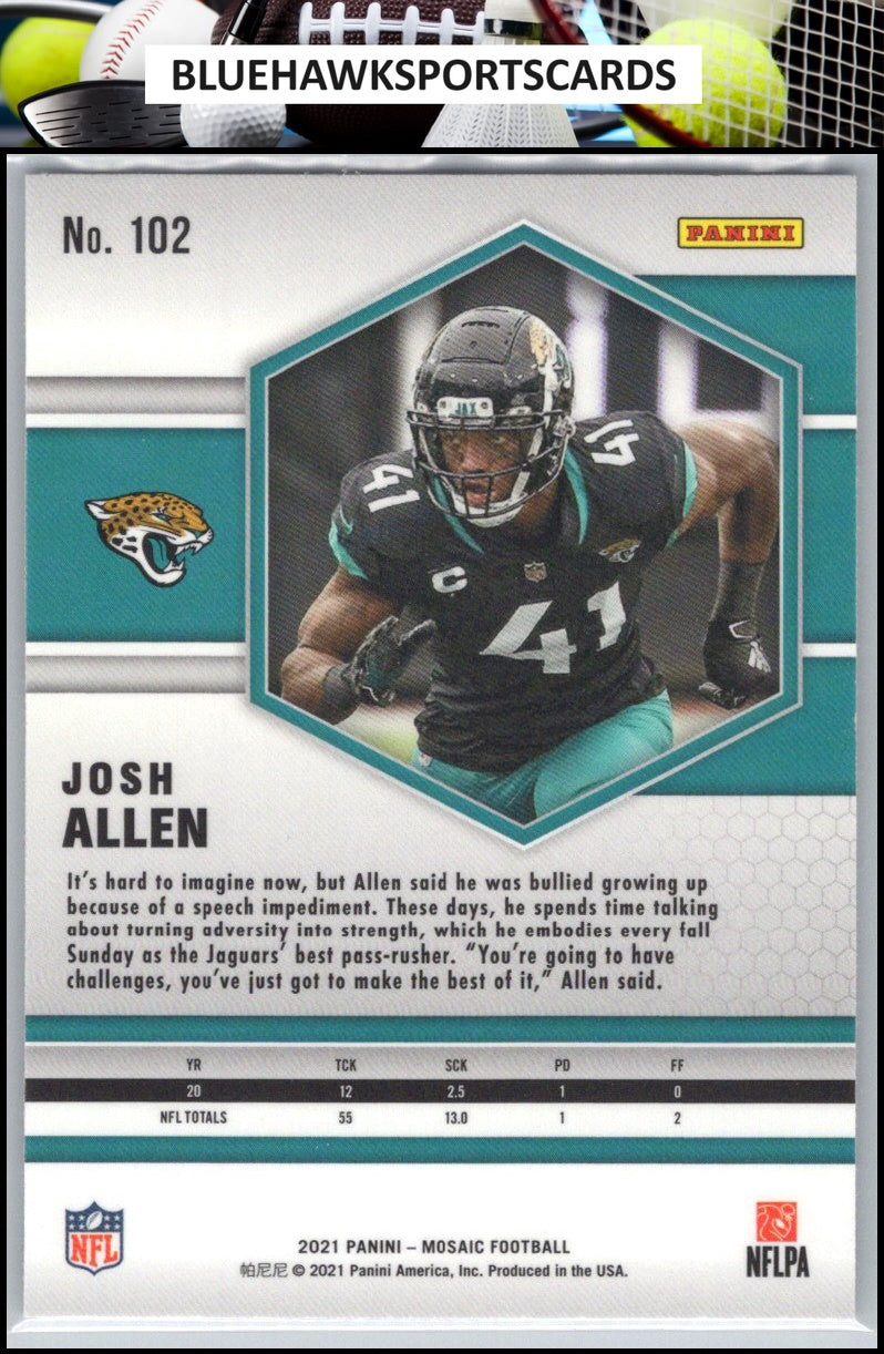 2021 Panini Mosaic #102 Josh Allen