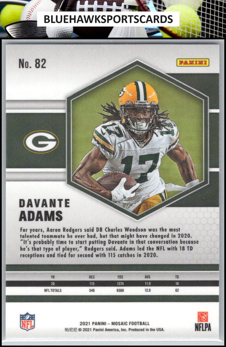 2021 Panini Mosaic #82 Davante Adams