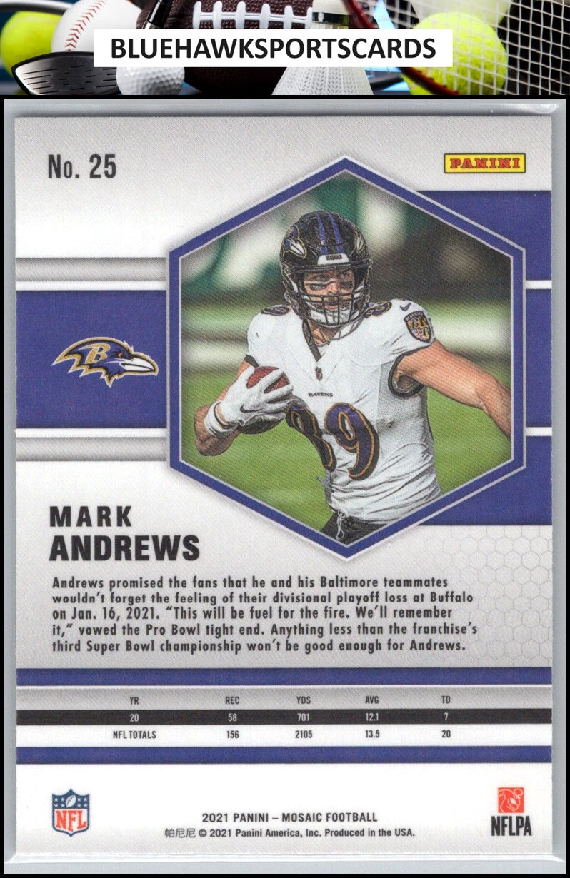 2021 Panini Mosaic #25 Mark Andrews