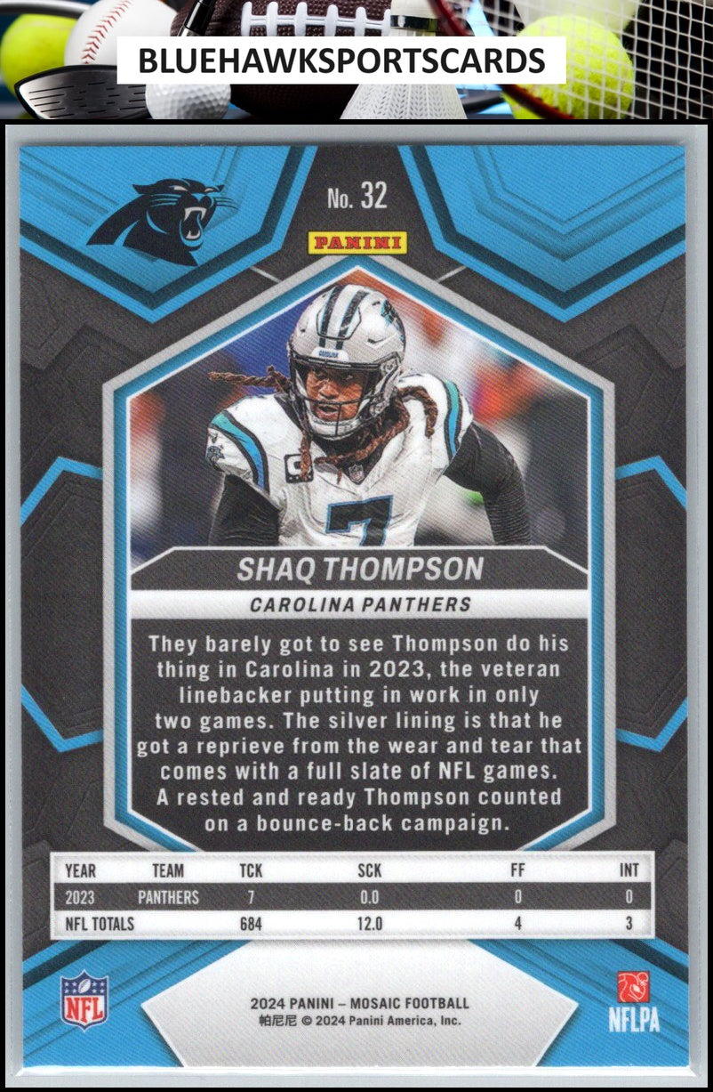 2024 Panini Mosaic #32 Shaq Thompson