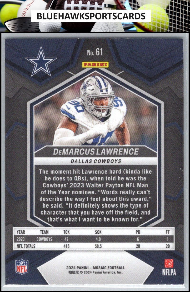 2024 Panini Mosaic #61 DeMarcus Lawrence