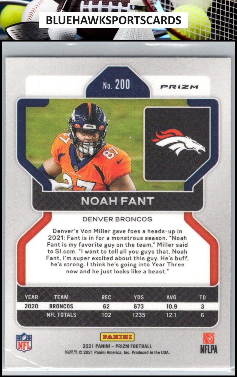 2021 Panini Prizm #200 Noah Fant Silver