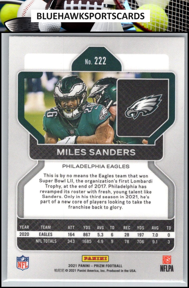 2021 Panini Prizm #222 Miles Sanders