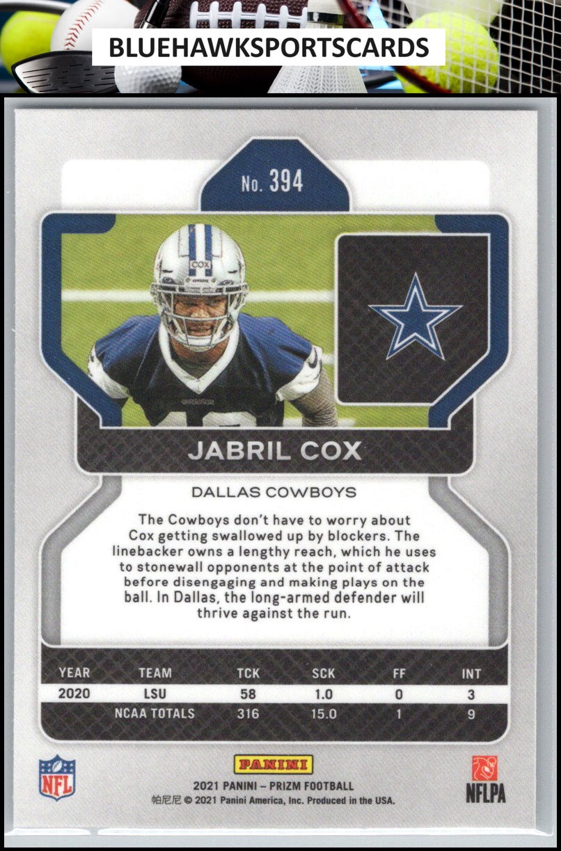 2021 Panini Prizm #394 Jabril Cox