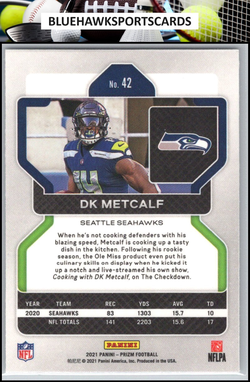 2021 Panini Prizm #42 DK Metcalf