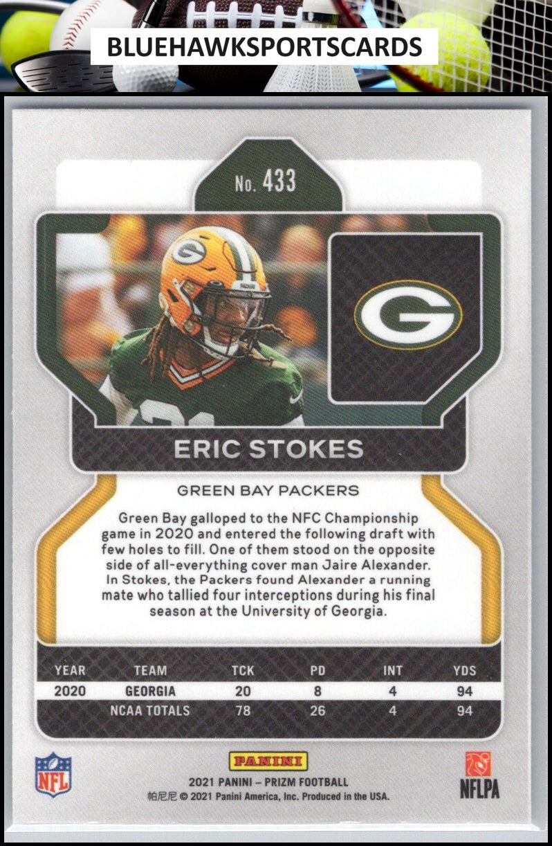 2021 Panini Prizm #433 Eric Stokes