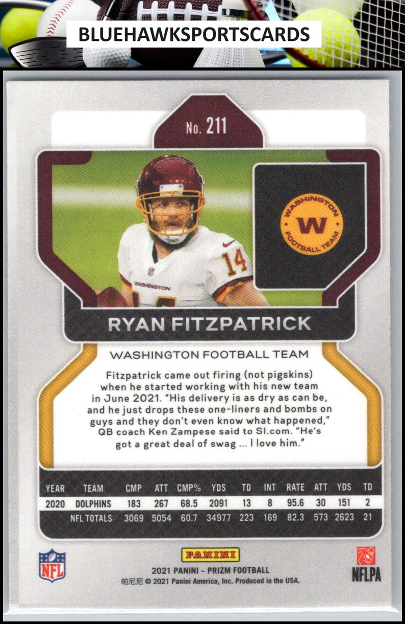 2021 Panini Prizm #211 Ryan Fitzpatrick