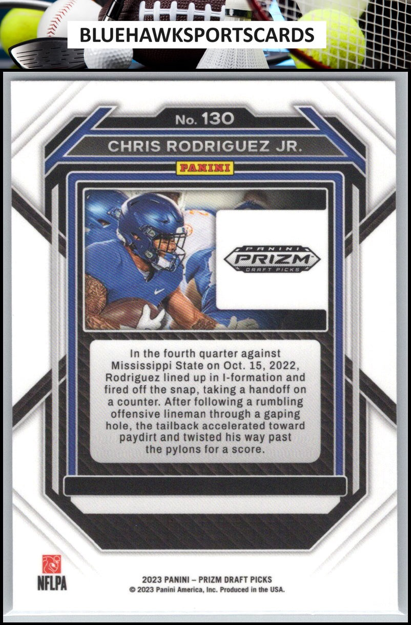 2023 Panini Prizm Draft Picks #130 Chris Rodriguez Jr.