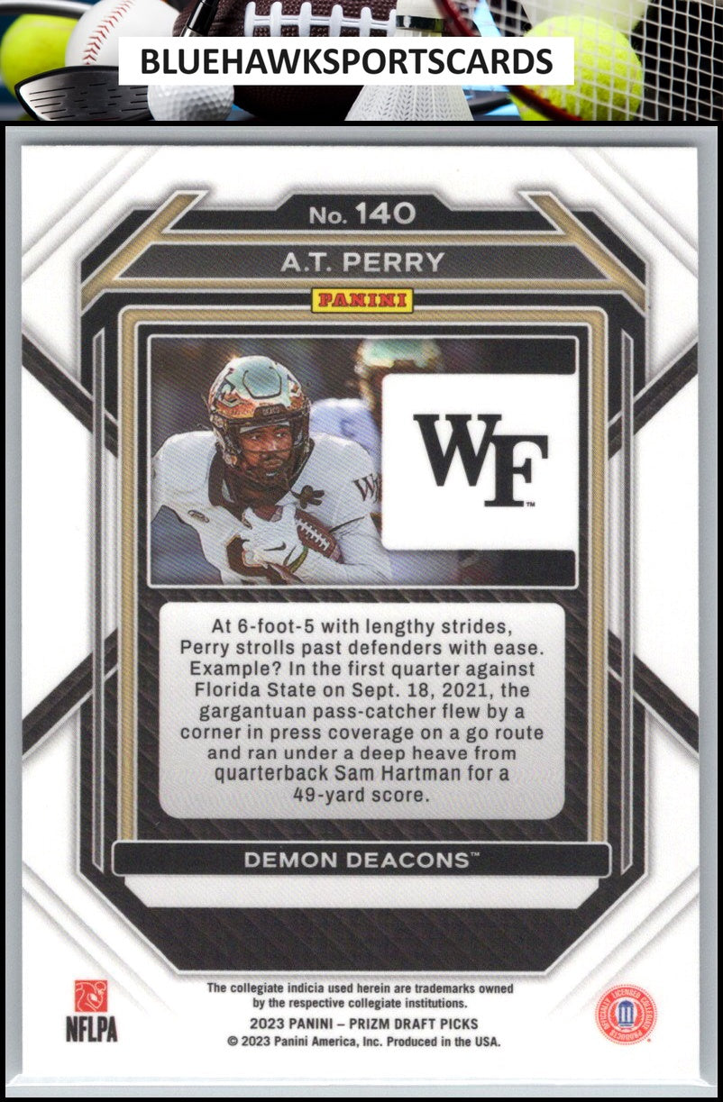 2023 Panini Prizm Draft Picks #140 A.T. Perry