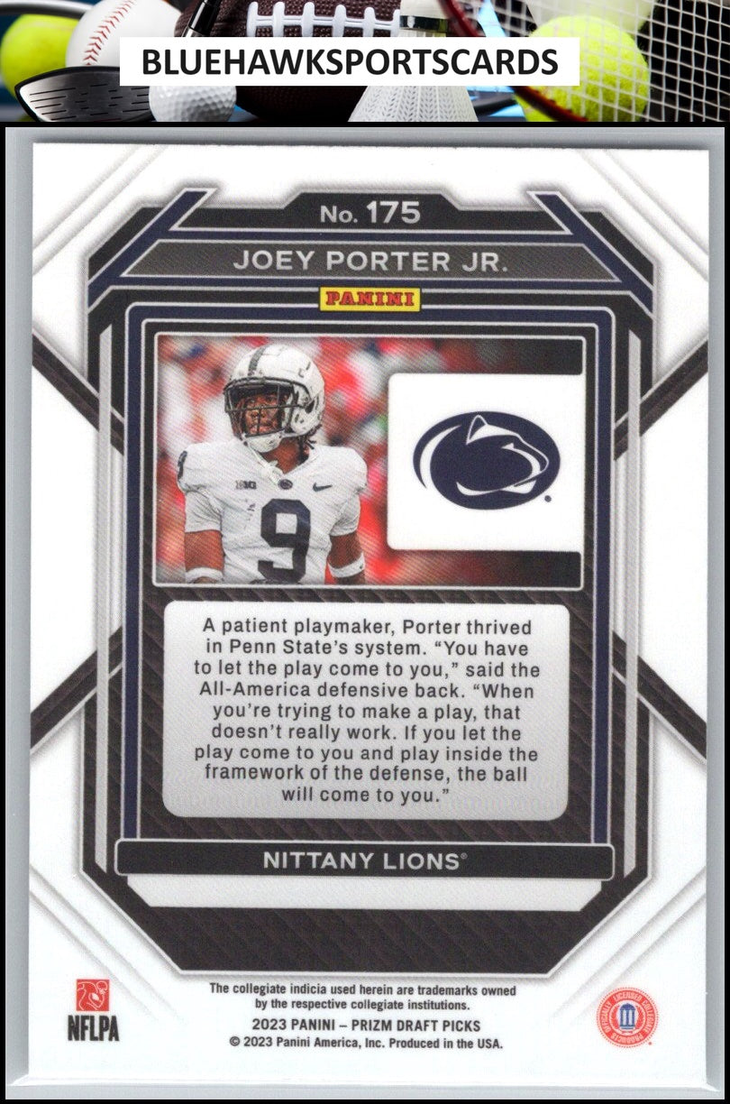 2023 Panini Prizm Draft Picks #175 Joey Porter Jr.
