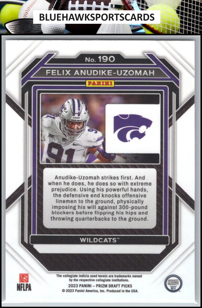 2023 Panini Prizm Draft Picks #190 Felix Anudike-Uzomah