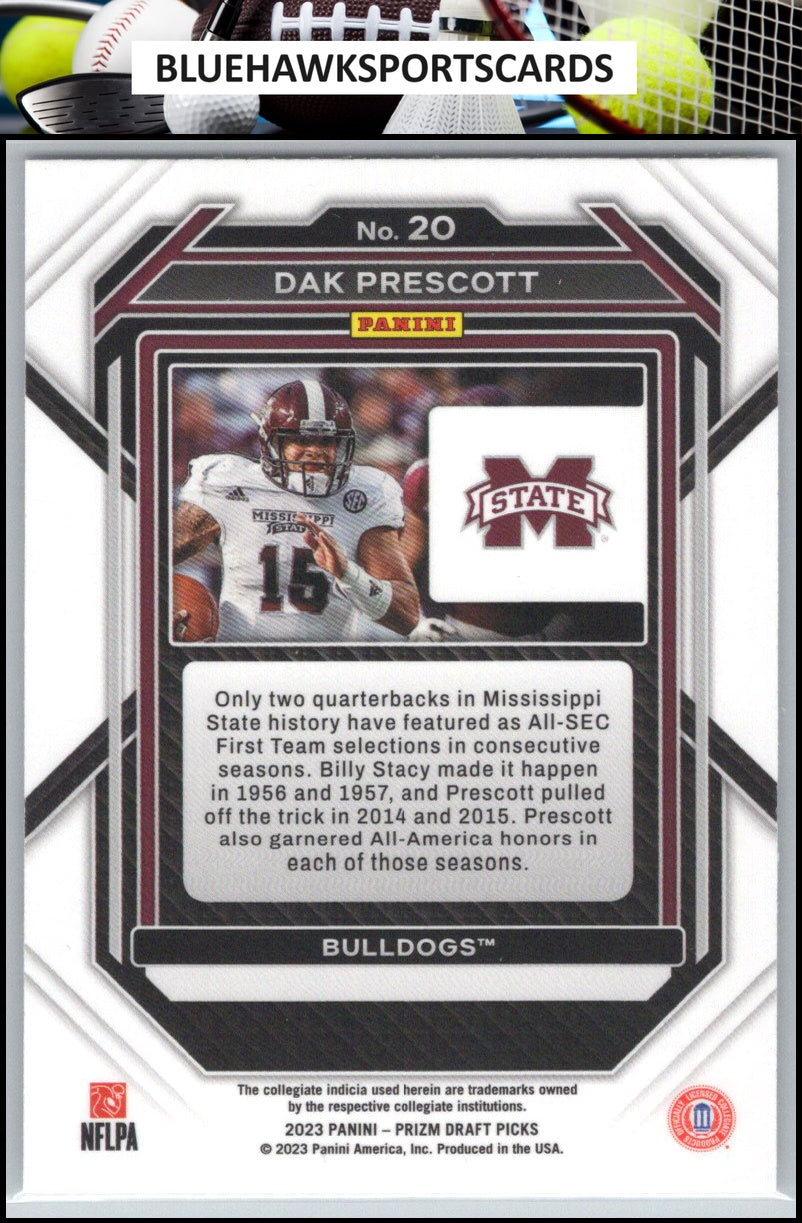 2023 Panini Prizm Draft Picks #20 Dak Prescott