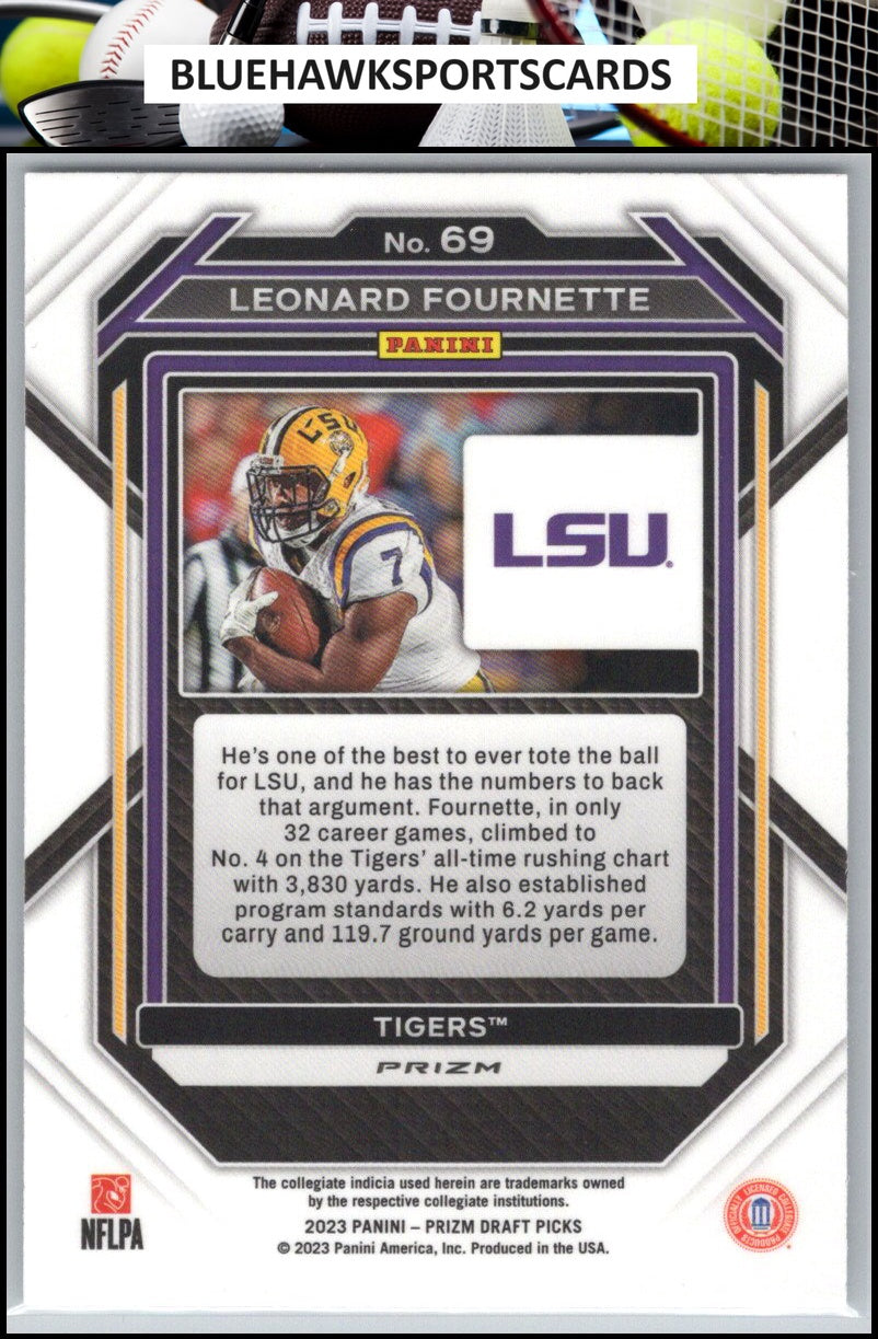 2023 Panini Prizm Draft Picks #69 Leonard Fournette Prizms Silver