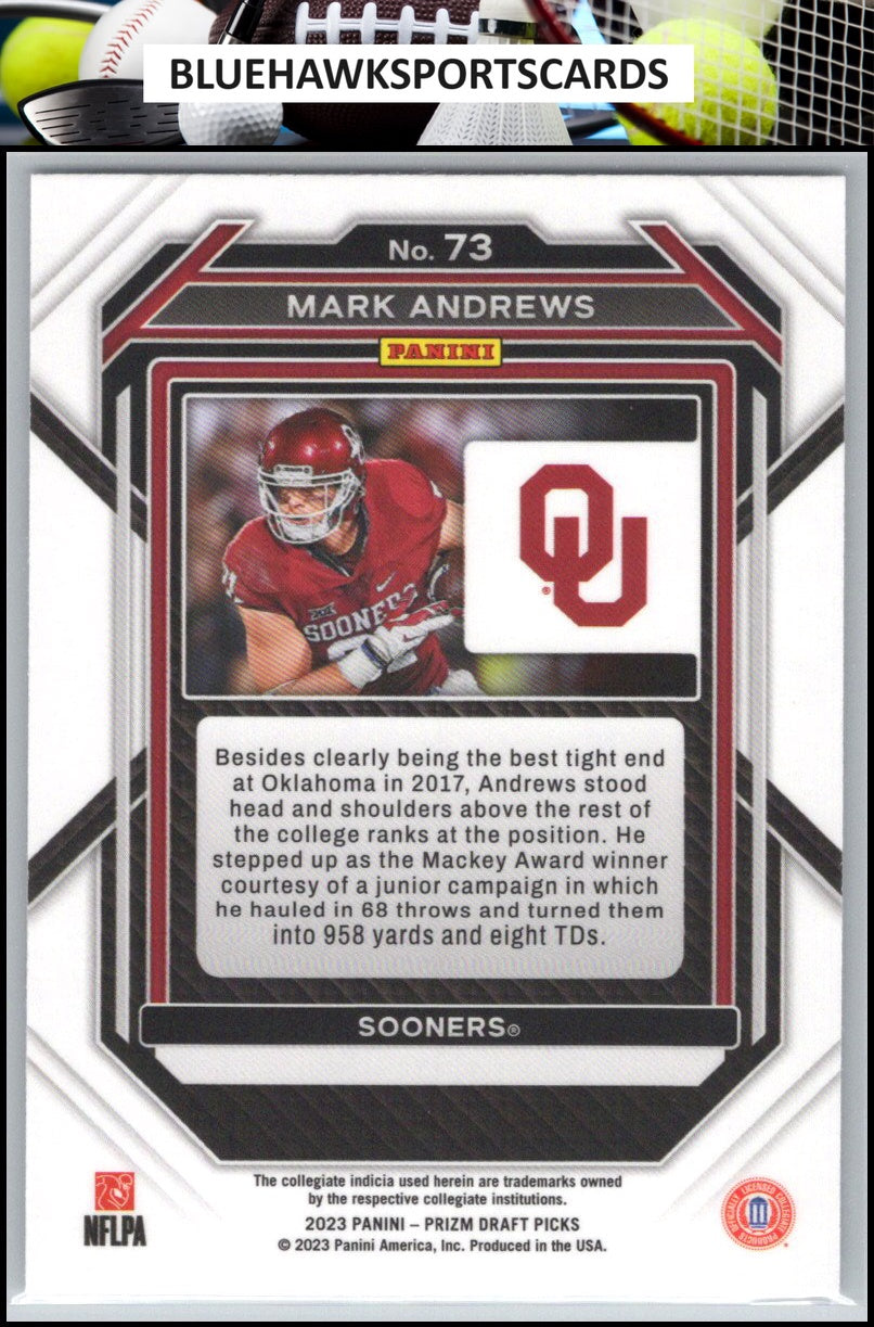 2023 Panini Prizm Draft Picks #73 Mark Andrews