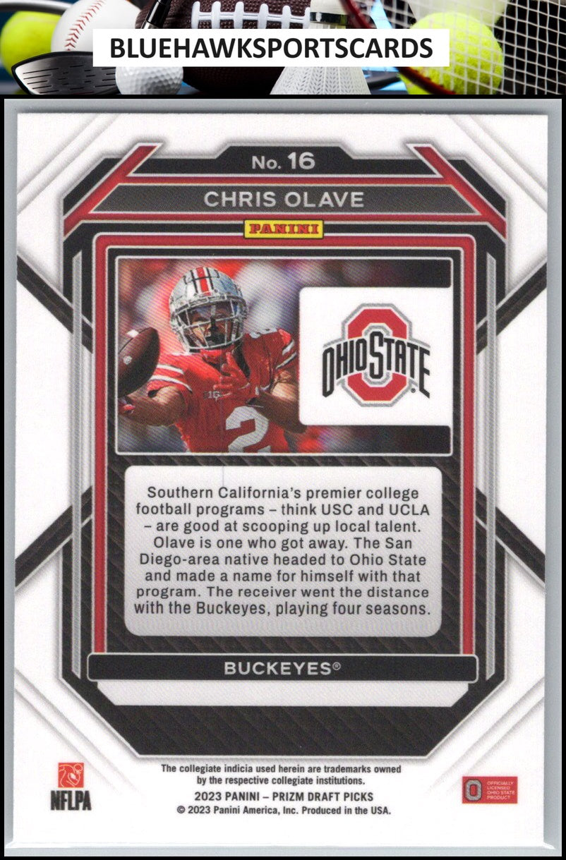 2023 Panini Prizm Draft Picks #16 Chris Olave