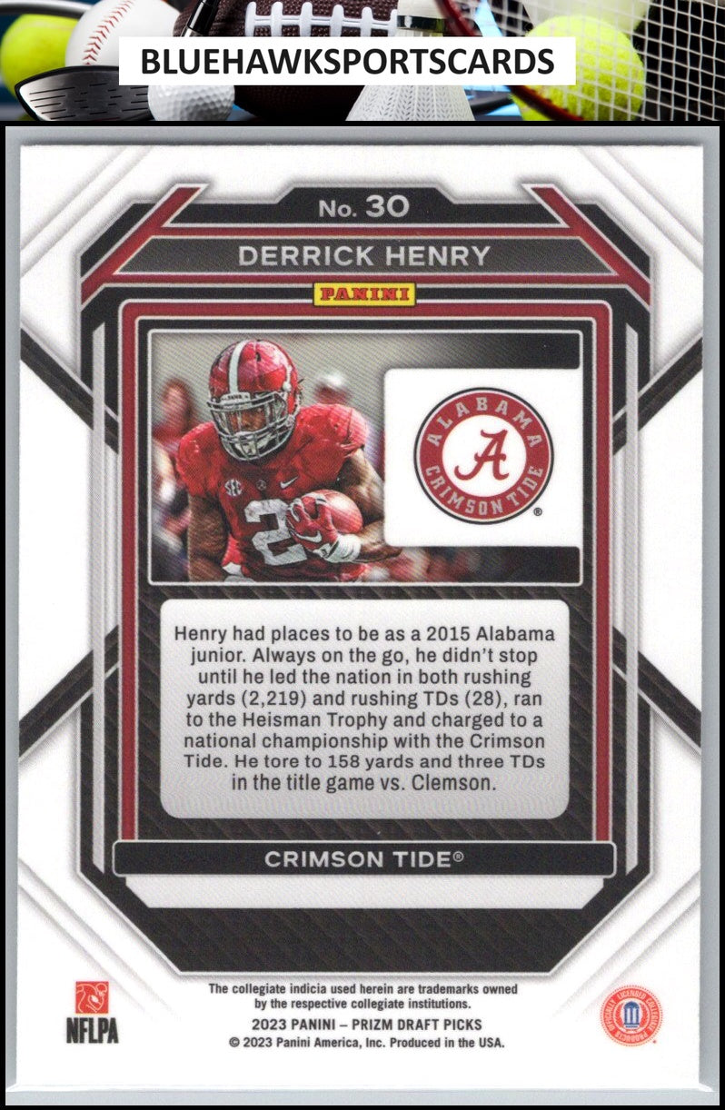 2023 Panini Prizm Draft Picks #30 Derrick Henry