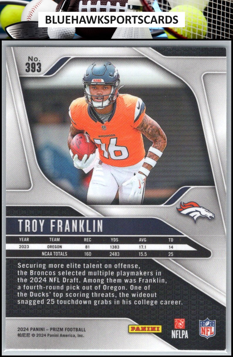 2024 Panini Prizm #393 Troy Franklin